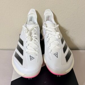 adidas Adizero Electric+ B Baseball Cleats Men's Size 12.5 White Lightstrike Pro